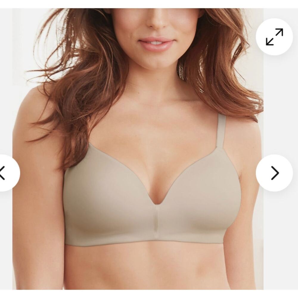 38D Maidenform Bra Microfiber One Fabulous Fit Side Smoothing Wirefree Wireless